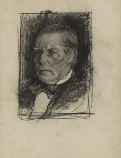 Portret van een onbekende man von Willem Witsen