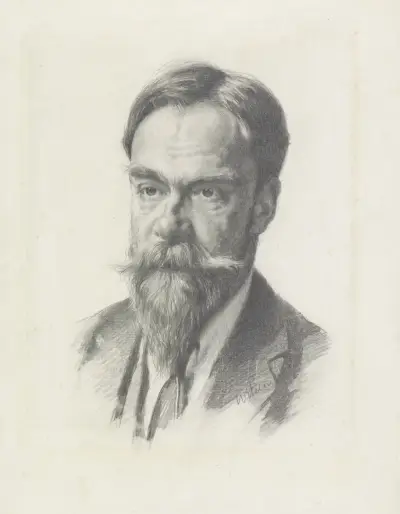 Portret van Frans Coenen av Willem Witsen