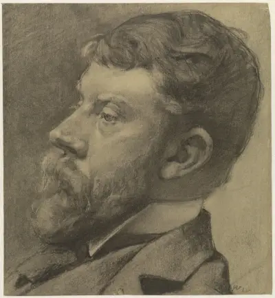 Portret van George Hendrik Breitner av Willem Witsen