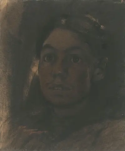Porträtt av Martha van Eeden-van Vloten av Willem Witsen