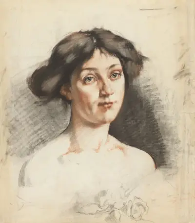 Portret van Onny van Spingler av Willem Witsen