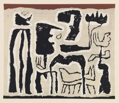 Afrikanisch (Afrikanische Erzählung) von Willi Baumeister