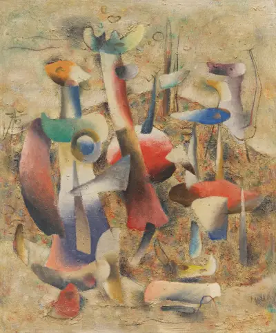 Steingarten, 1942 av Willi Baumeister