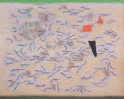 Strömung auf Violett av Willi Baumeister