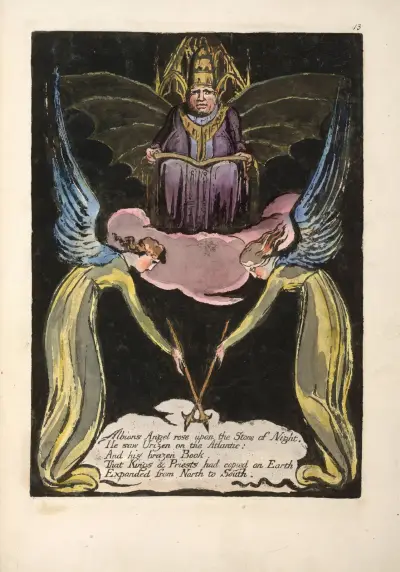 Albions Angel rose … av William Blake