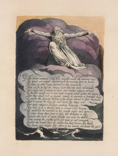 America, a prophecy Pl.10 av William Blake
