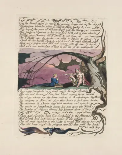 America, a prophecy Pl.16 av William Blake