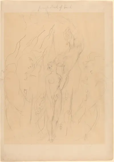 An Angel Teaching a Daughter of Men the Secrets of Sin av William Blake