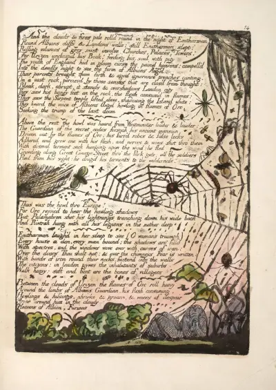 And the clouds & fires …, 1794 – nr 2 av William Blake