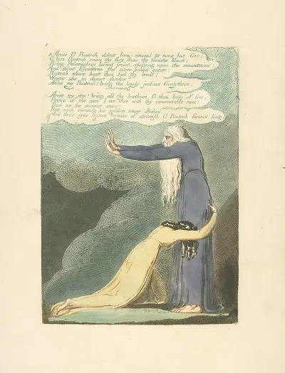 Arise O Rintrah…., 1794 – nr 1 av William Blake