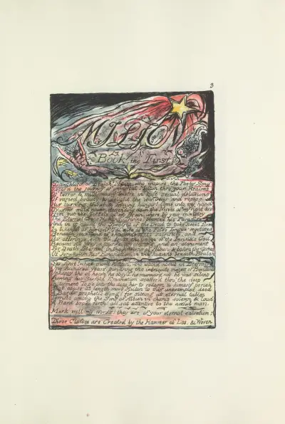 Milton, a poem in 2 books Pl.03 av William Blake