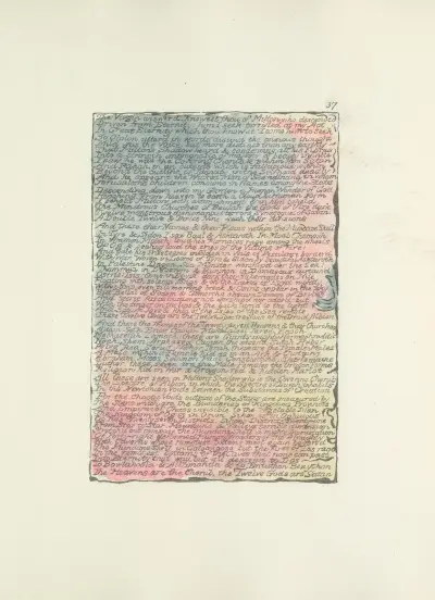 Milton, a poem in 2 books Pl.37 av William Blake