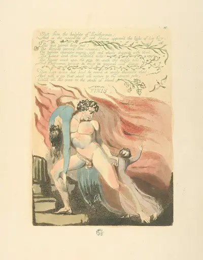 Shot from the heights…, 1794 – nr 1 av William Blake