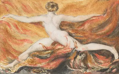 The First Book of Urizen; ‘O flames of furious desire av William Blake