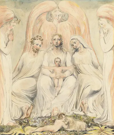 The Holy Family (also known as Christ in the Lap of Truth), 1805 – nr 2 av William Blake