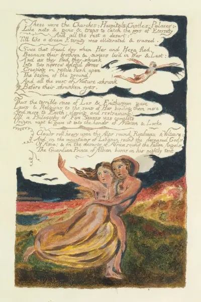 The song of Los. Lambeth Pl.4 av William Blake
