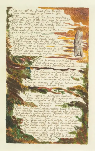 The song of Los. Lambeth Pl.7 av William Blake