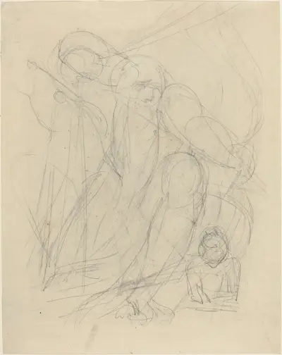 Time’s Triple Bow (recto) av William Blake