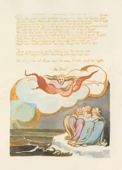 Visions of the daughters of Albion Pl. 10 av William Blake