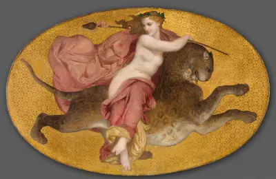 Bacchante on a Panther av William Bouguereau