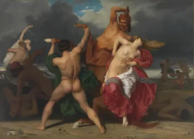 Kentaurernas strid med lapitherna av William Bouguereau