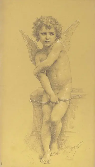Cupidon et son arc von William Bouguereau