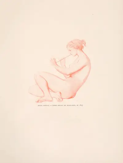 Dessin exècute à l’Ècole royale des Beaux-Arls, en1847 av William Bouguereau
