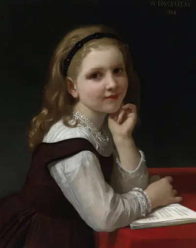 Distraction av William Bouguereau
