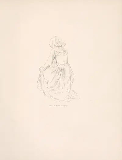 Studie av ung bretonska av William Bouguereau