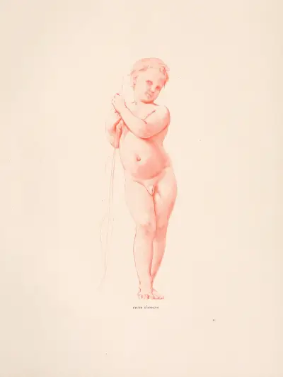 Studie av barn av William Bouguereau