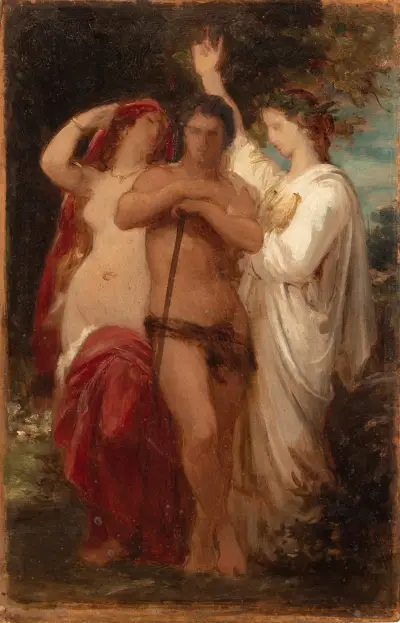 Studie för Hercules vid vägskälet av William Bouguereau