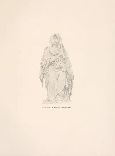 Studie för herdarnas tillbedjan av William Bouguereau