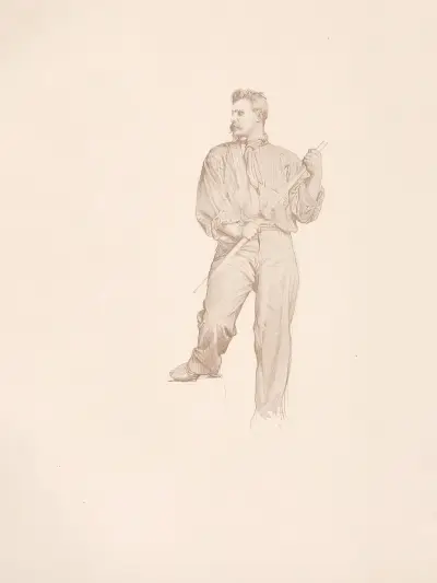 Studie för de drunknade i Tarascon av William Bouguereau