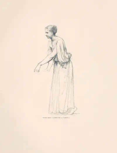Studie för offret till Kärleken av William Bouguereau