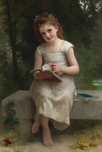 La Liseuse von William Bouguereau