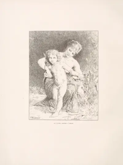 Kampen mot kärleken av William Bouguereau