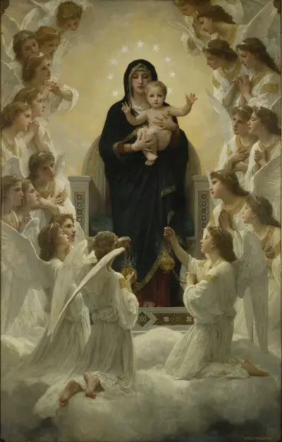 Madonnan med änglarna av William Bouguereau