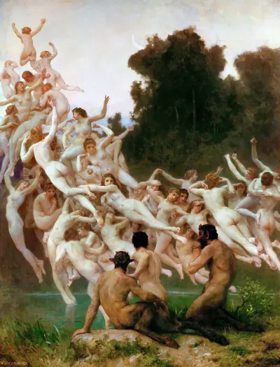 Les Oréades von William Bouguereau