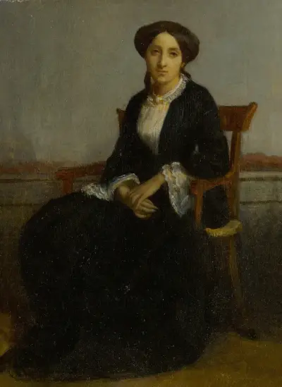 Porträtt av Céline Geneviève av William Bouguereau