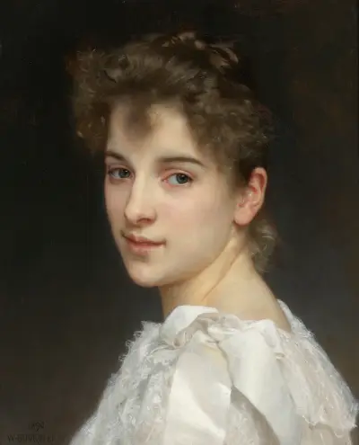 Porträtt av Gabrielle Cot av William Bouguereau