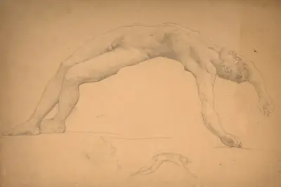 Study for Premier deuil von William Bouguereau