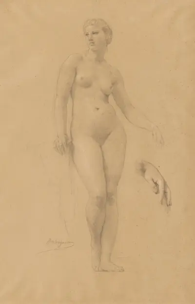 Study Of Venus For ‘apollo And The Muses In Olympus’ von William Bouguereau