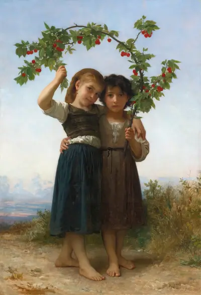 The Cherry Branch von William Bouguereau