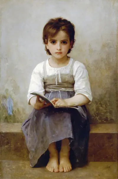 The hard lesson av William Bouguereau