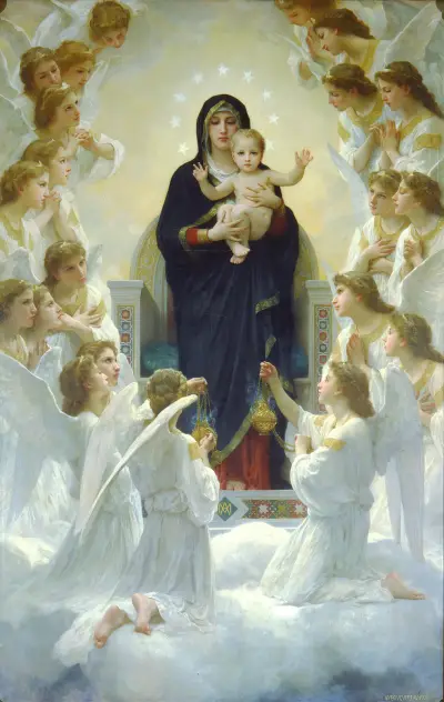 The Virgin With Angels av William Bouguereau