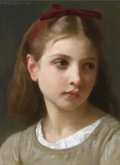 En liten flicka av William Bouguereau