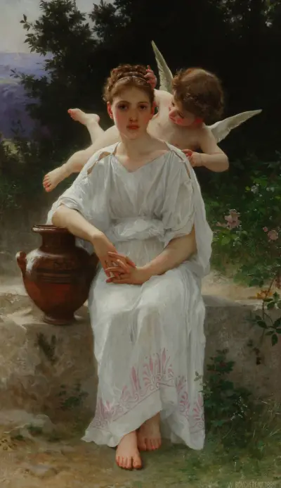 Kärlekens viskningar av William Bouguereau