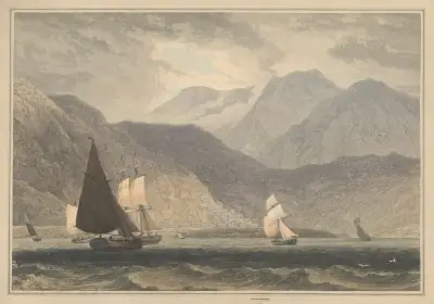 Barmouth, Merionethshire av William Daniell