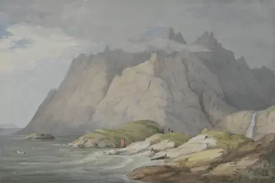Loch Scavaig, Isle of Skye av William Daniell