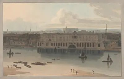 Somerset House av William Daniell